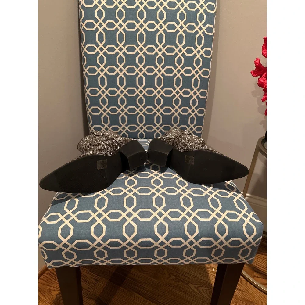 Rhinestone Cowboy Boots Pointed Toe Western Ankle Booties Party Sparkle Size 7 - Picture 3 of 6